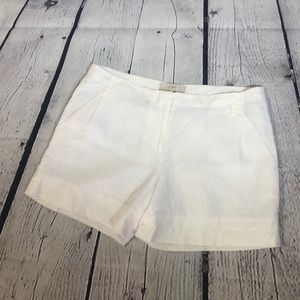 Loft Linen White Shorts NWOT